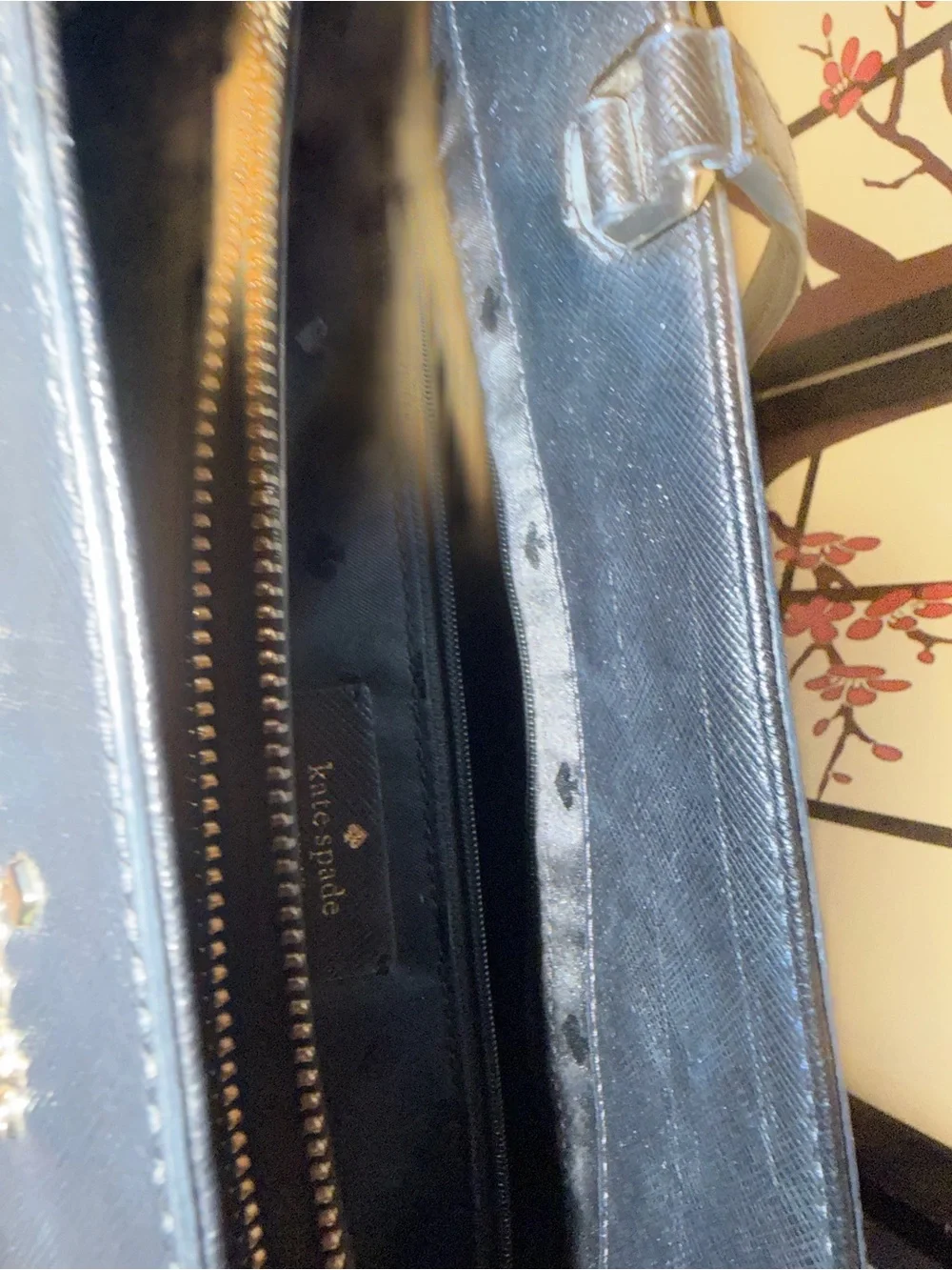 kate spade Black Saffiano Leather Tote